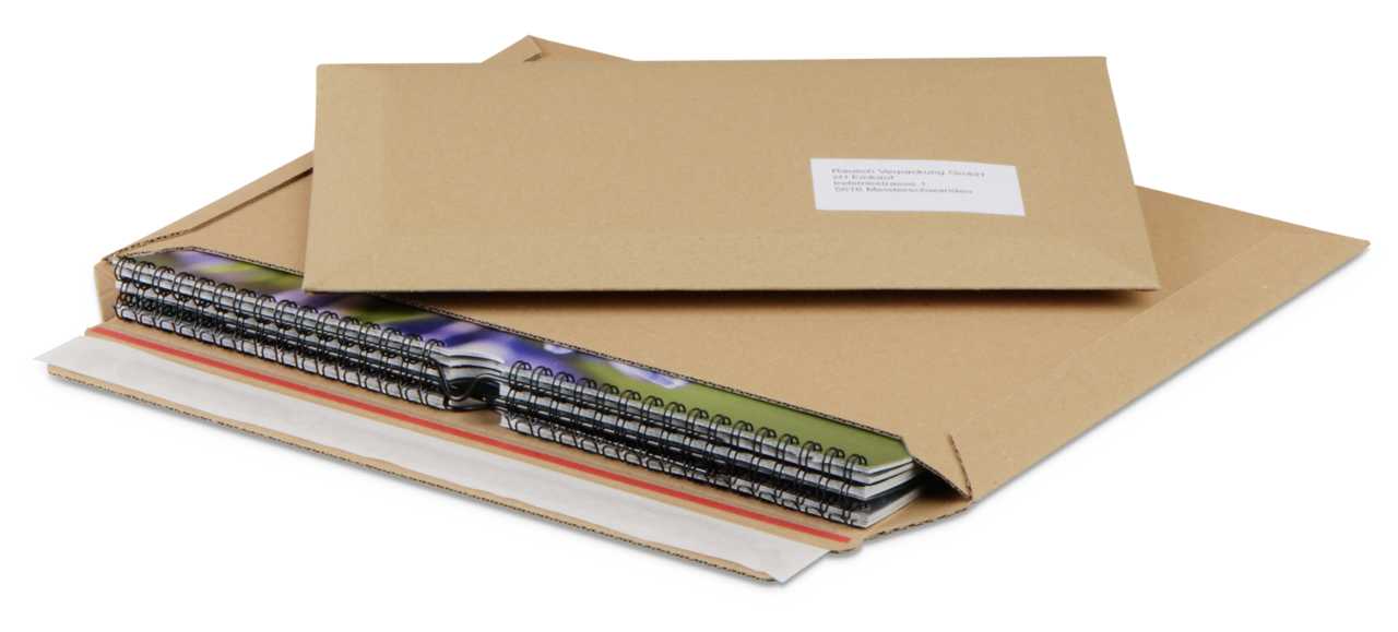 Pochette d'expédition pour calendrier avec fermeture adhésive