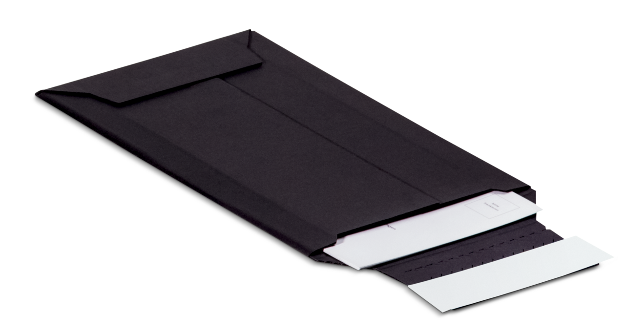 Pochette d'expédition en carton ondulé FULL BLACK