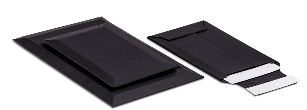 Pochette d'expédition en carton ondulé FULL BLACK