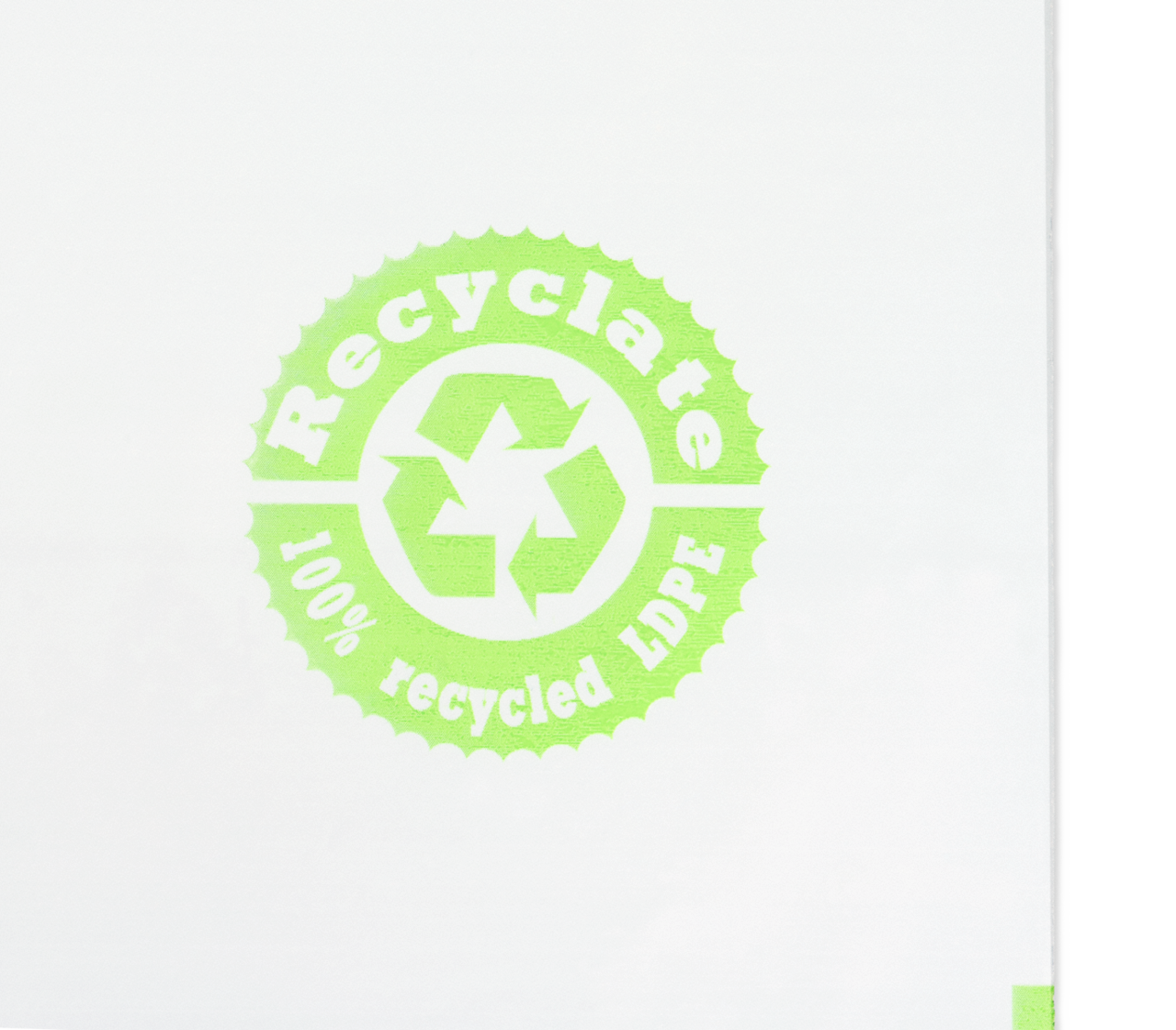 Pochette d'expédition plastique transparente recyclée