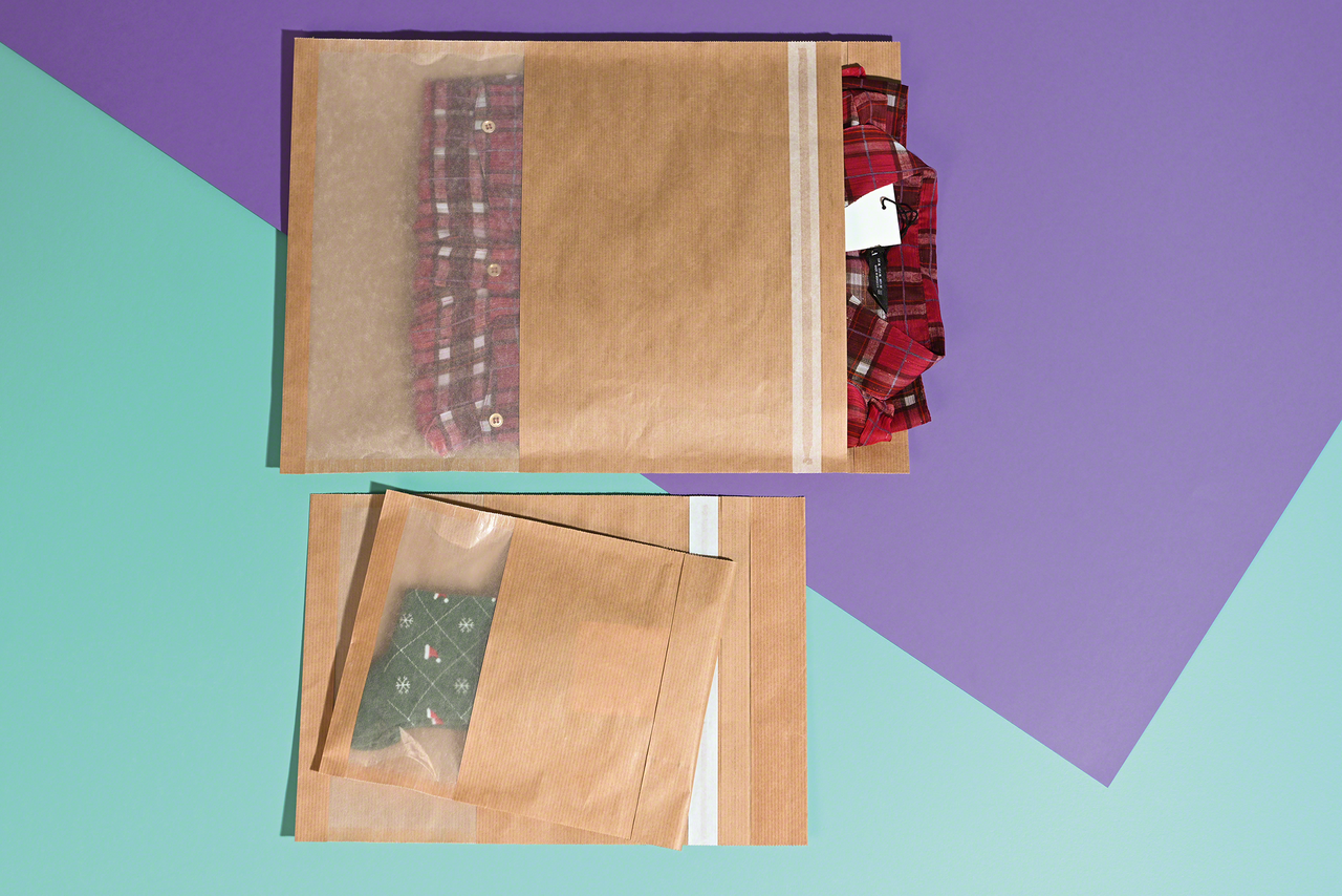 fenêtre transparente en papier pergamine