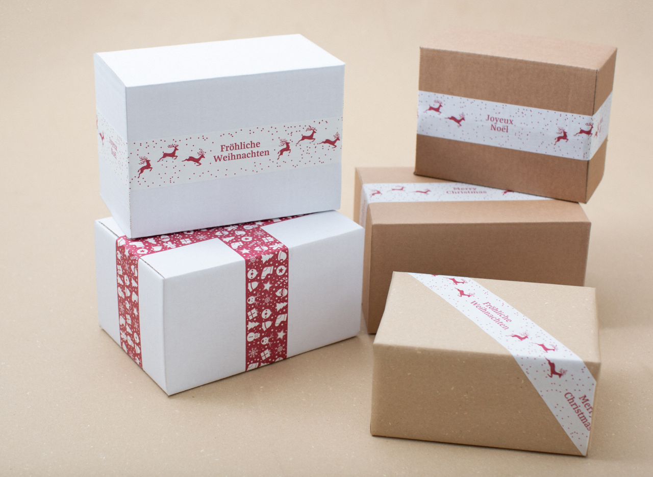 Ruban papier kraft adhésif avec impression