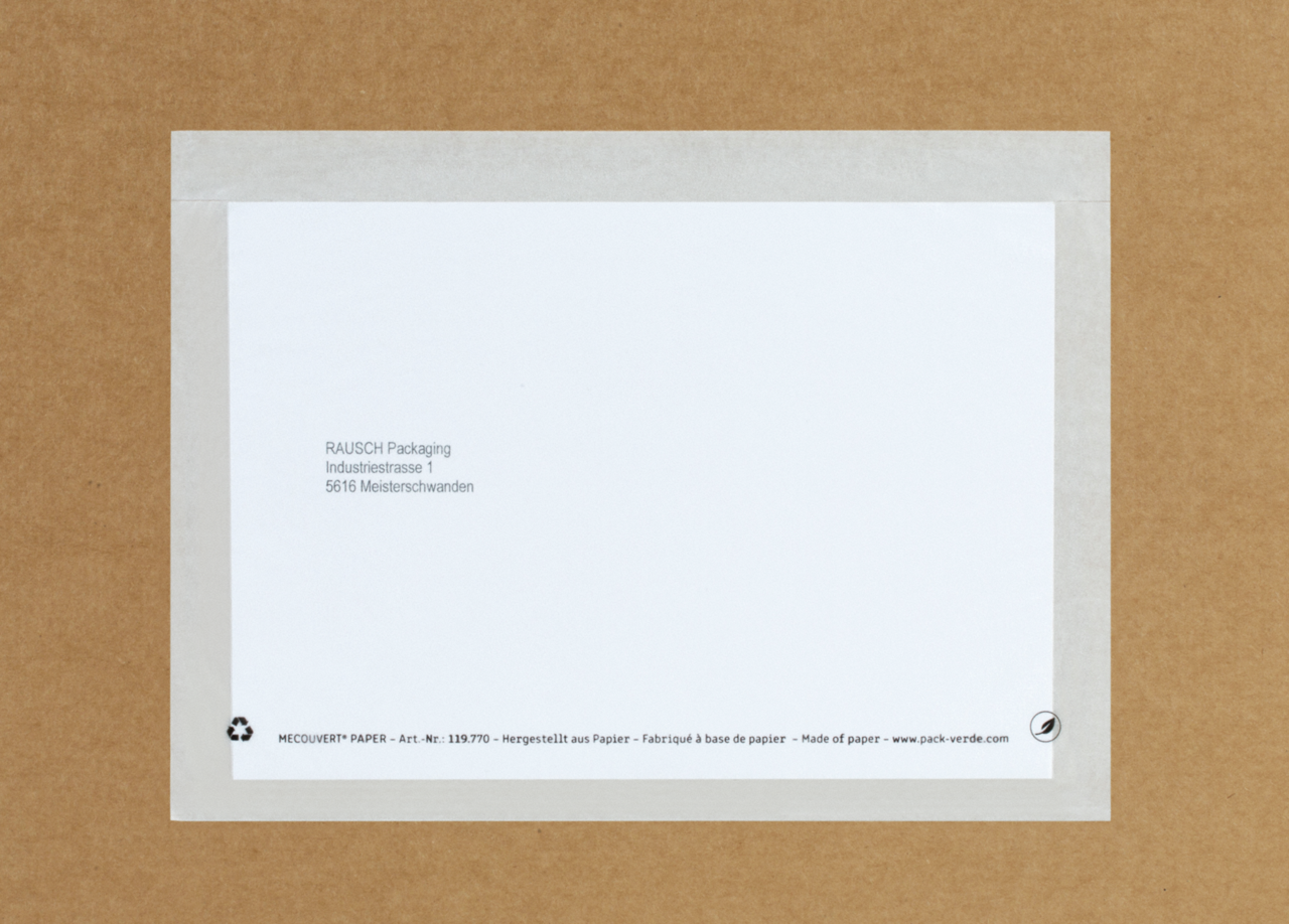 MECOUVERT® PAPER Pochette adhésive porte-documents