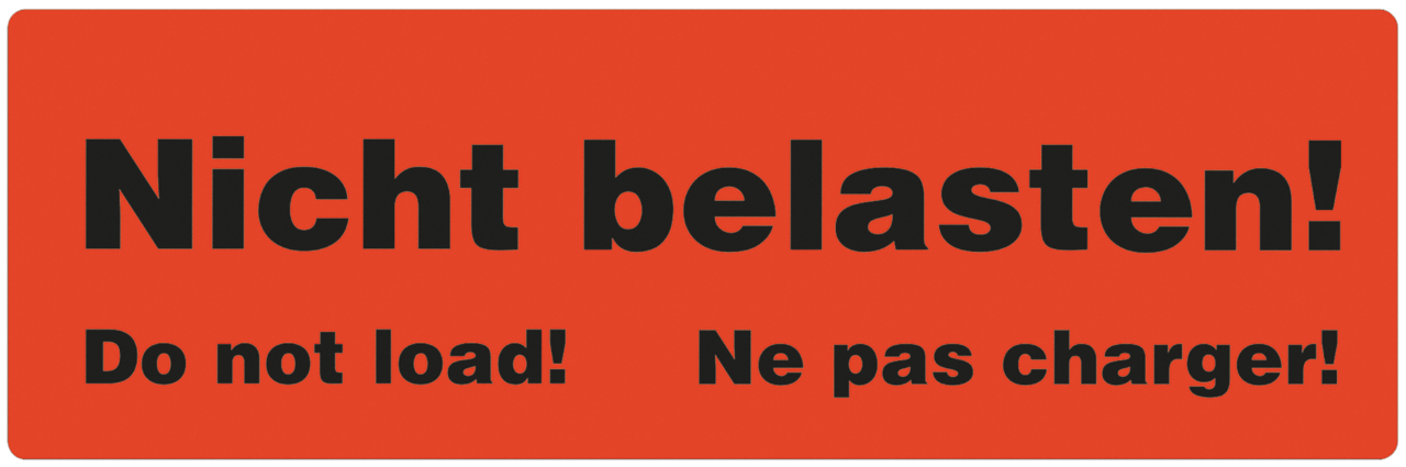 Etiquette de signalisation autocollante