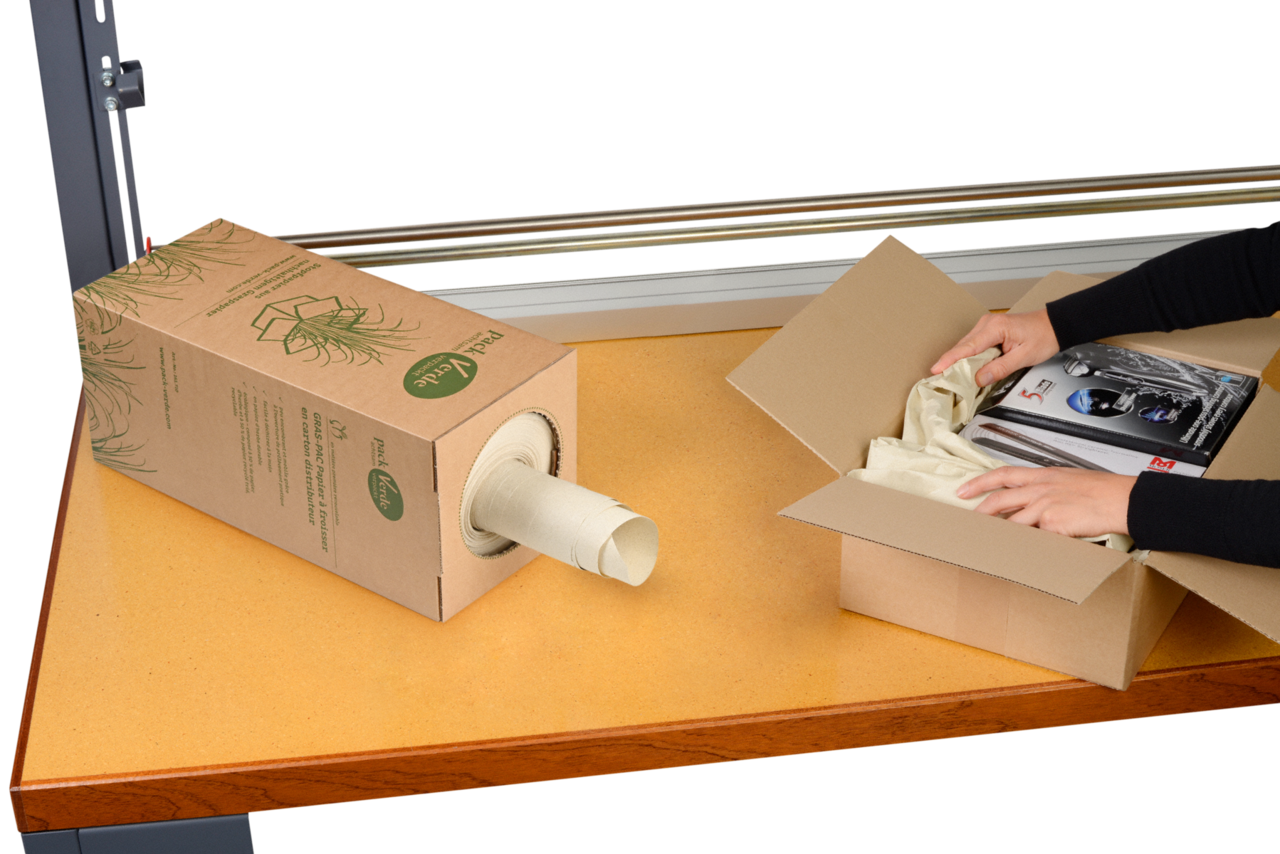 GRAS-PAC Papier à froisser en carton distributeur
