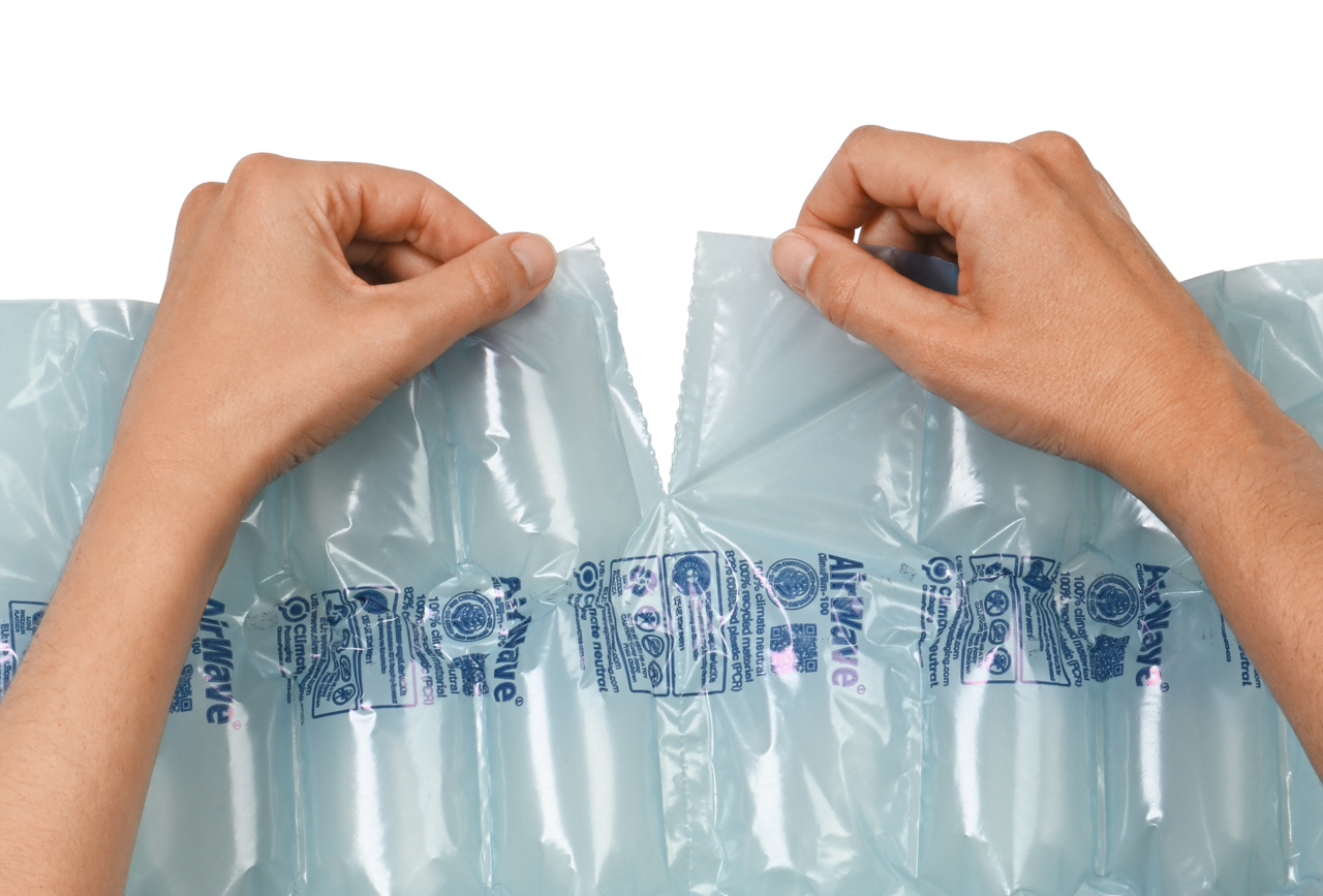 séparation facile des coussinets d'air grâce à la perforation