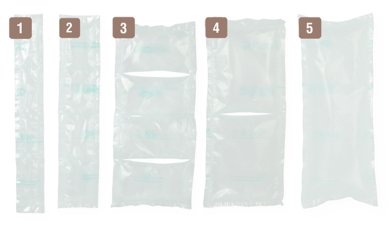 5 tailles de coussins différentes