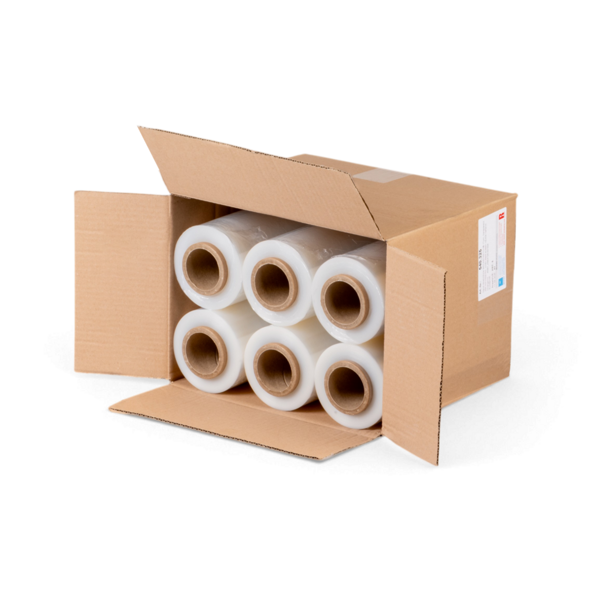 Set film étirable manuel 6 rlx + dérouleur, 17–23 µm