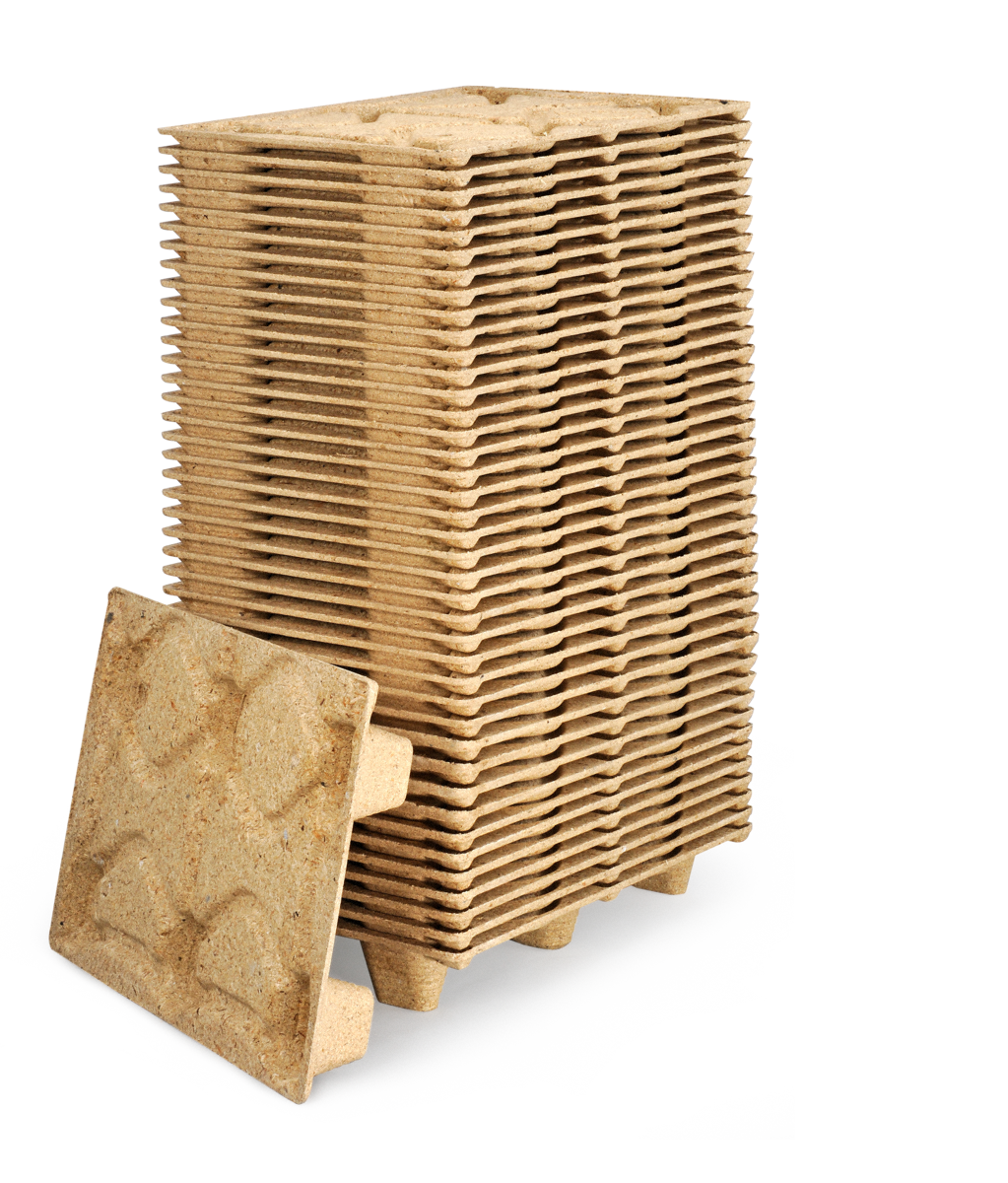 Palette moulée bois