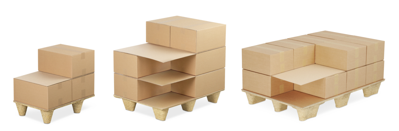 Plaque intercalaire pour palettes en carton ondulé 