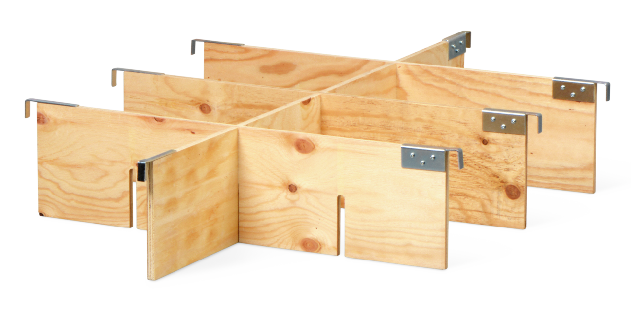 Séparateur pour rehausse palette en bois