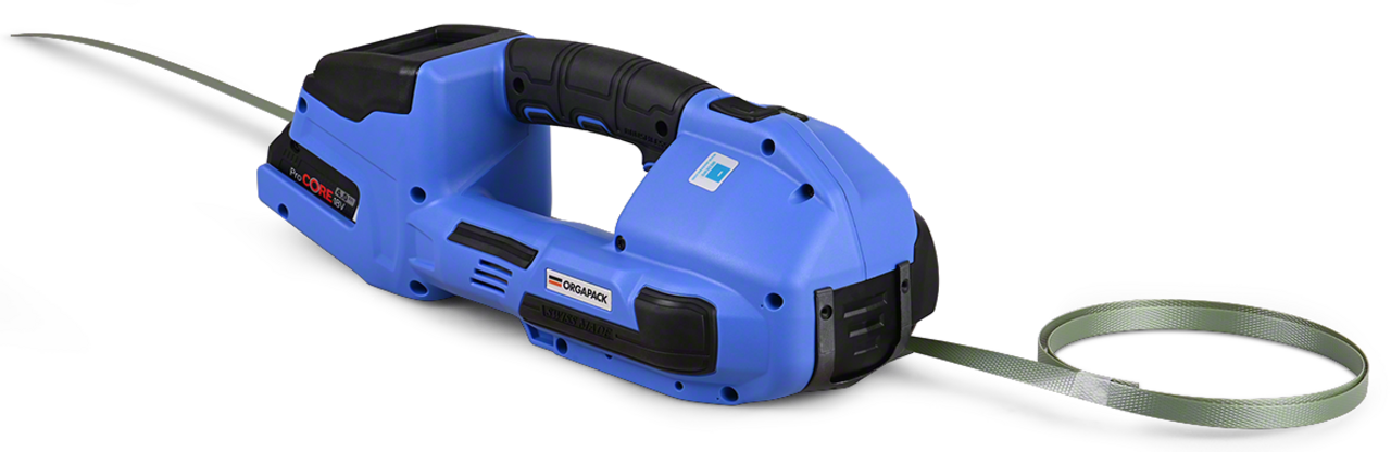 cerclage professionnel sans douilles de fermeture avec l'appareil de cerclage à batterie OR-T 270 