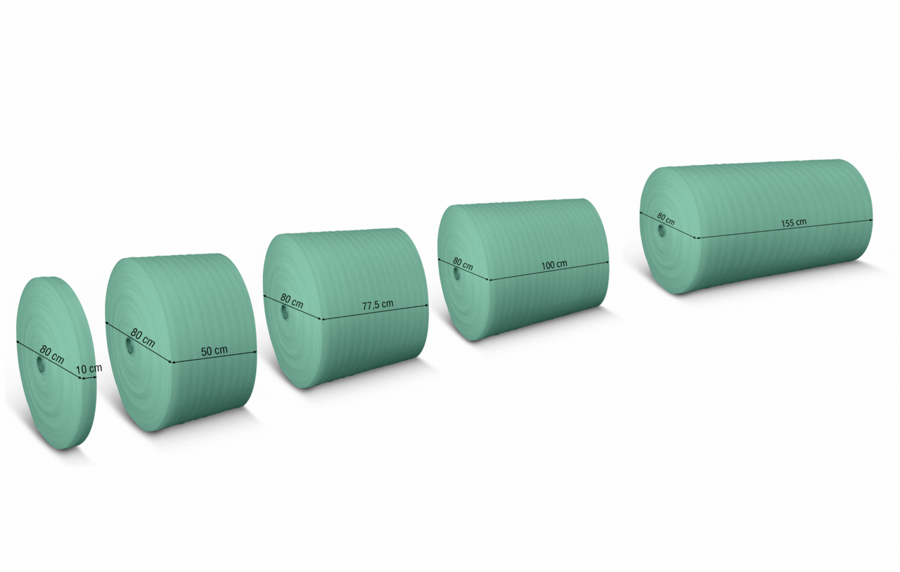 grâce aux différentes largeurs de bobines, la taille appropriée est toujours disponible