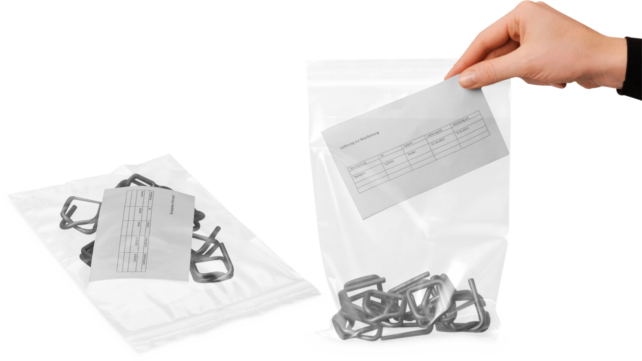 Sachet double poche / sachet dental MECAFERM® 75 μm