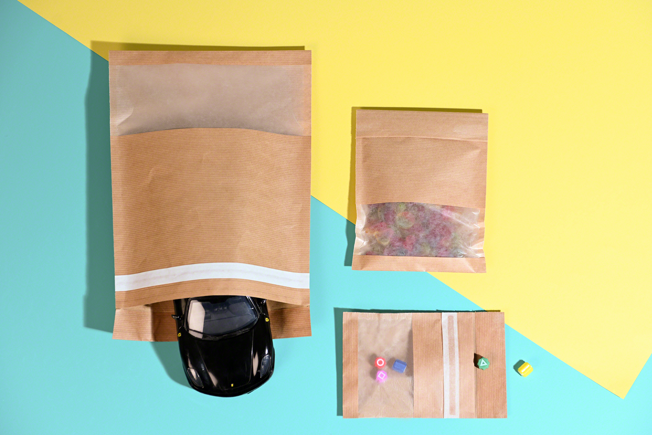 Sachet en papier refermable