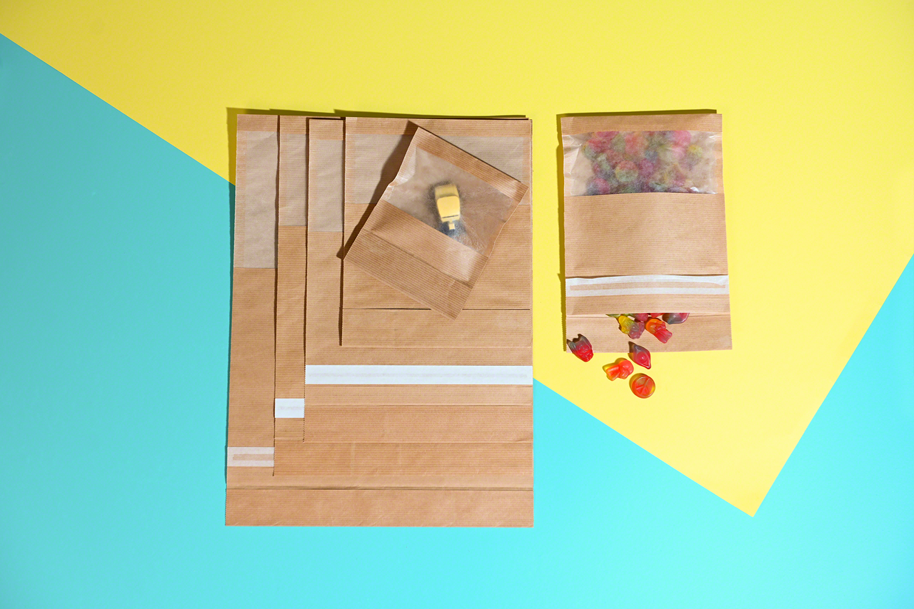 Sachet en papier refermable
