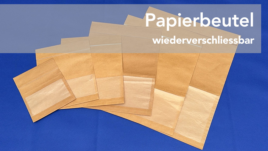 Sachet en papier refermable