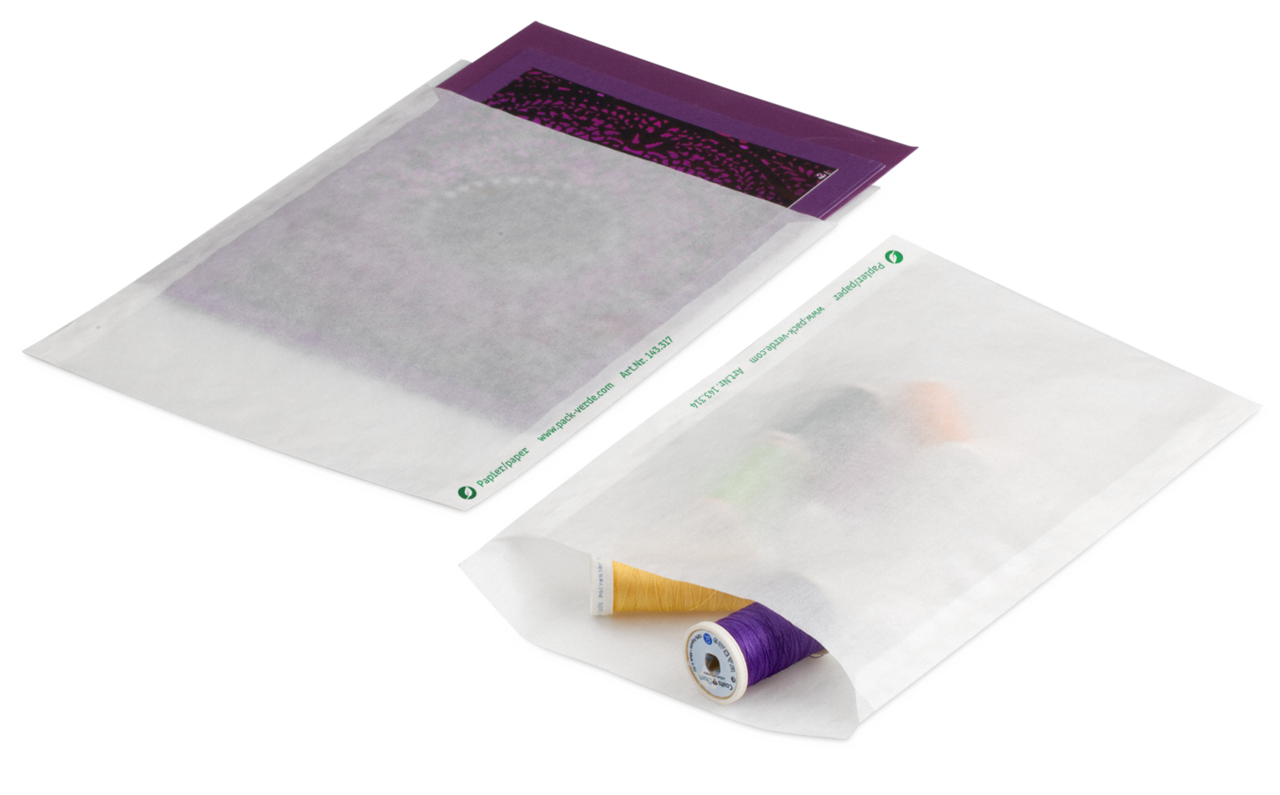 Sachet plat en papier cristal