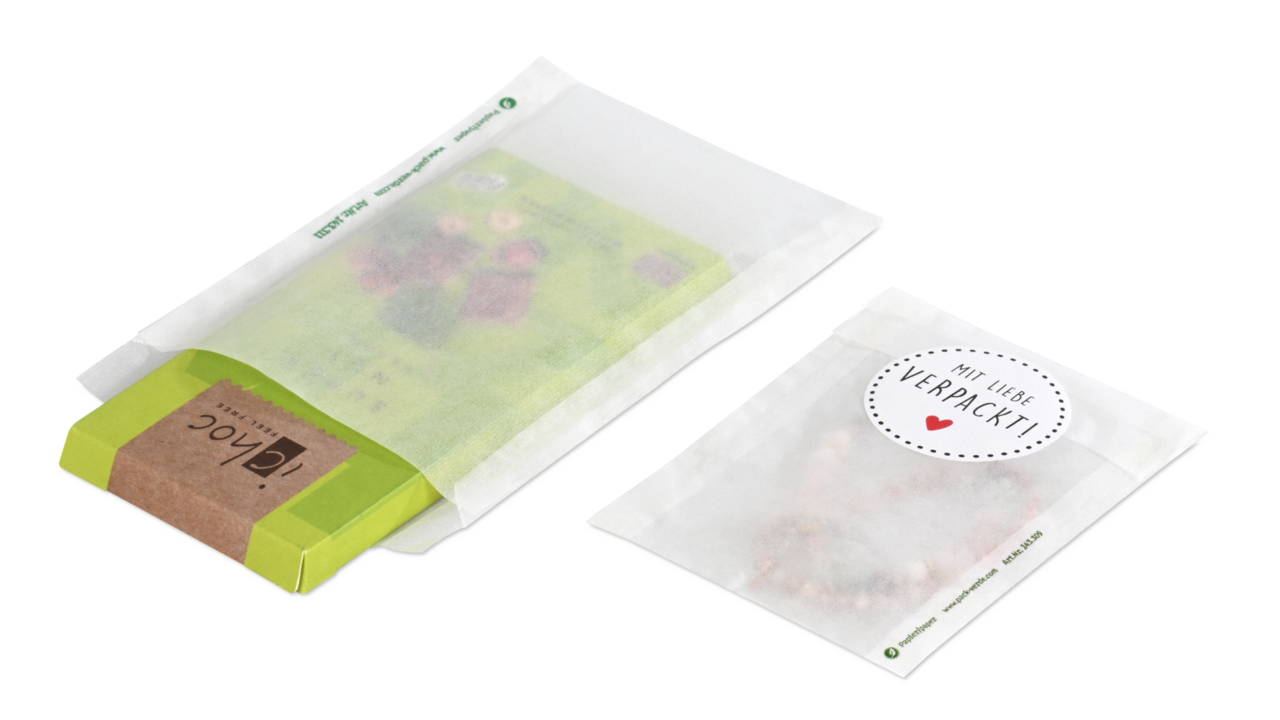 Sachet plat en papier cristal