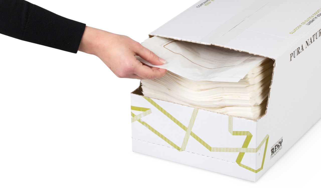 perforation pratique sur le carton du n° d’art. L122.135 – retrait individuel simple et hygiénique