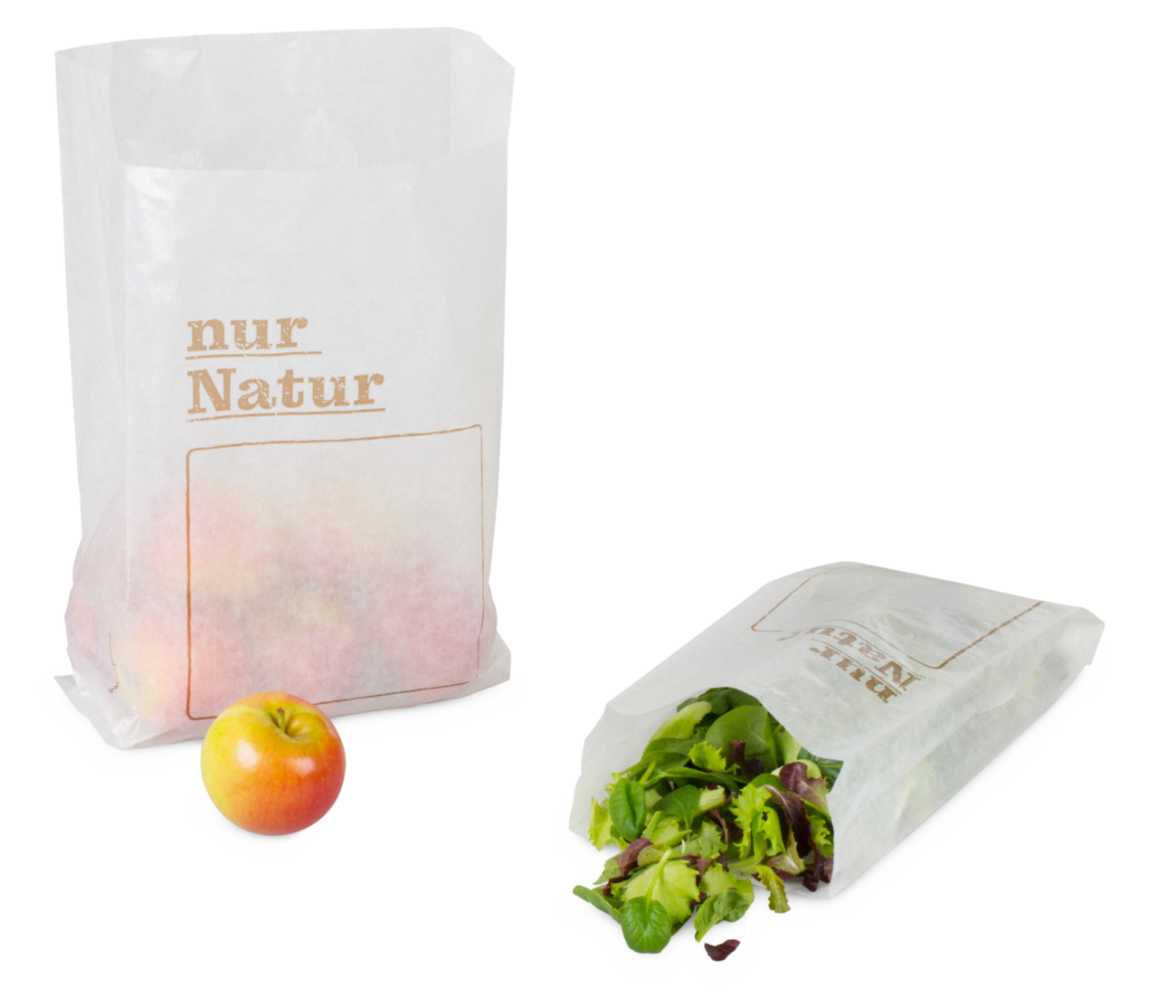 Sachet pliable en papier «nur Natur»