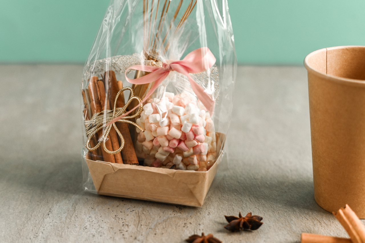 Sachet à fond croisé en cellulose régénérée