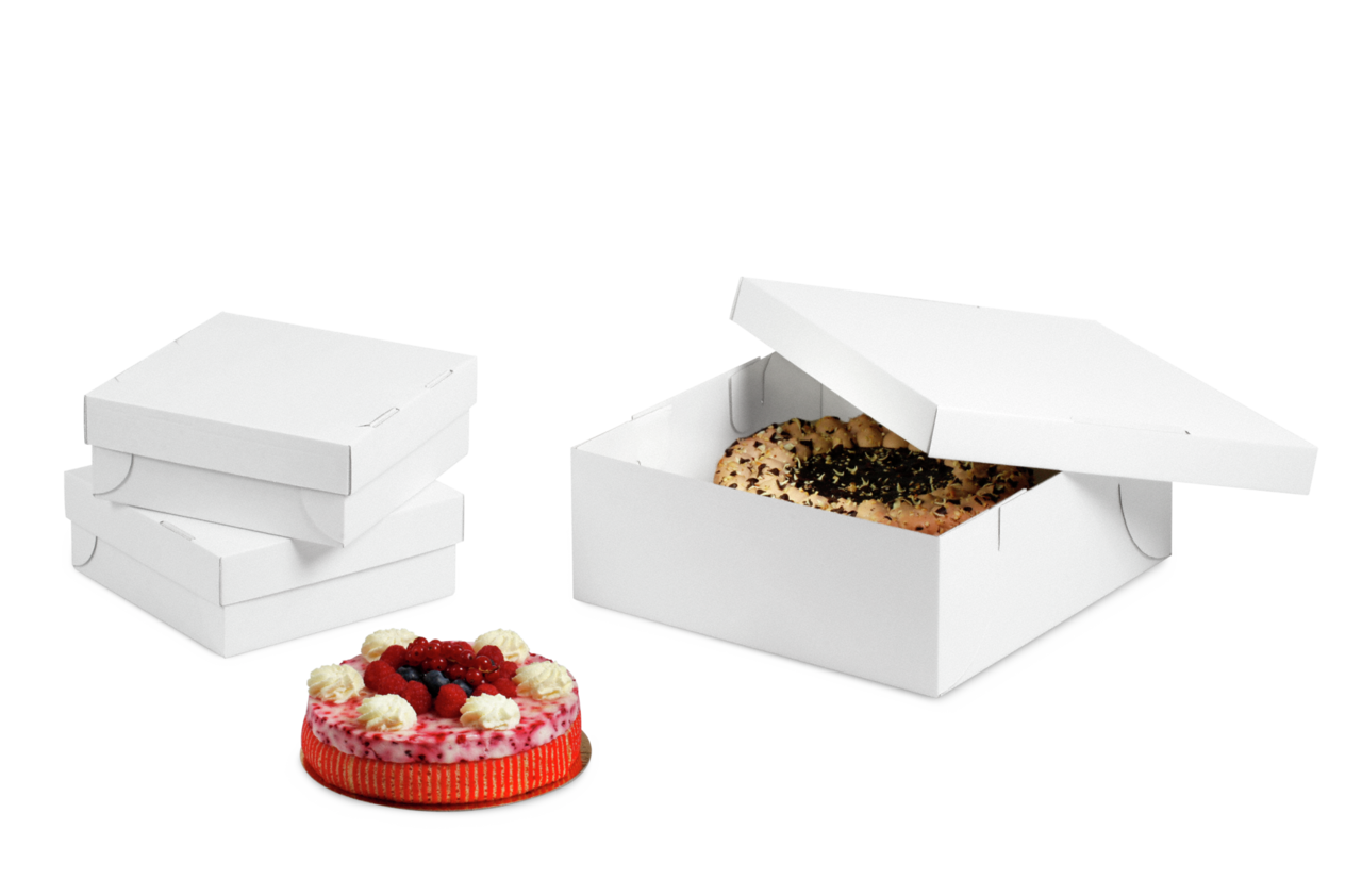 Carton à gâteaux blanc
