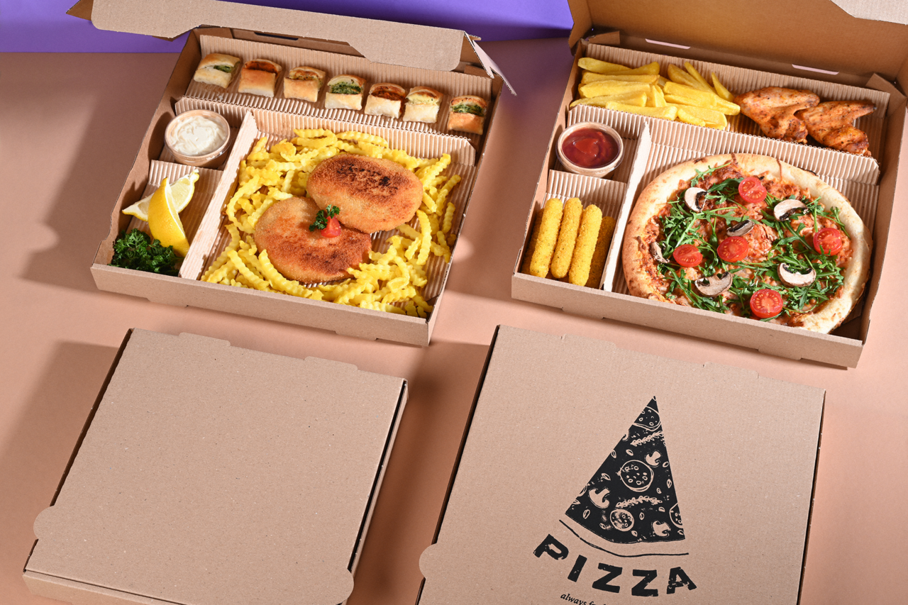 Insert en carton ondulé pour pizza