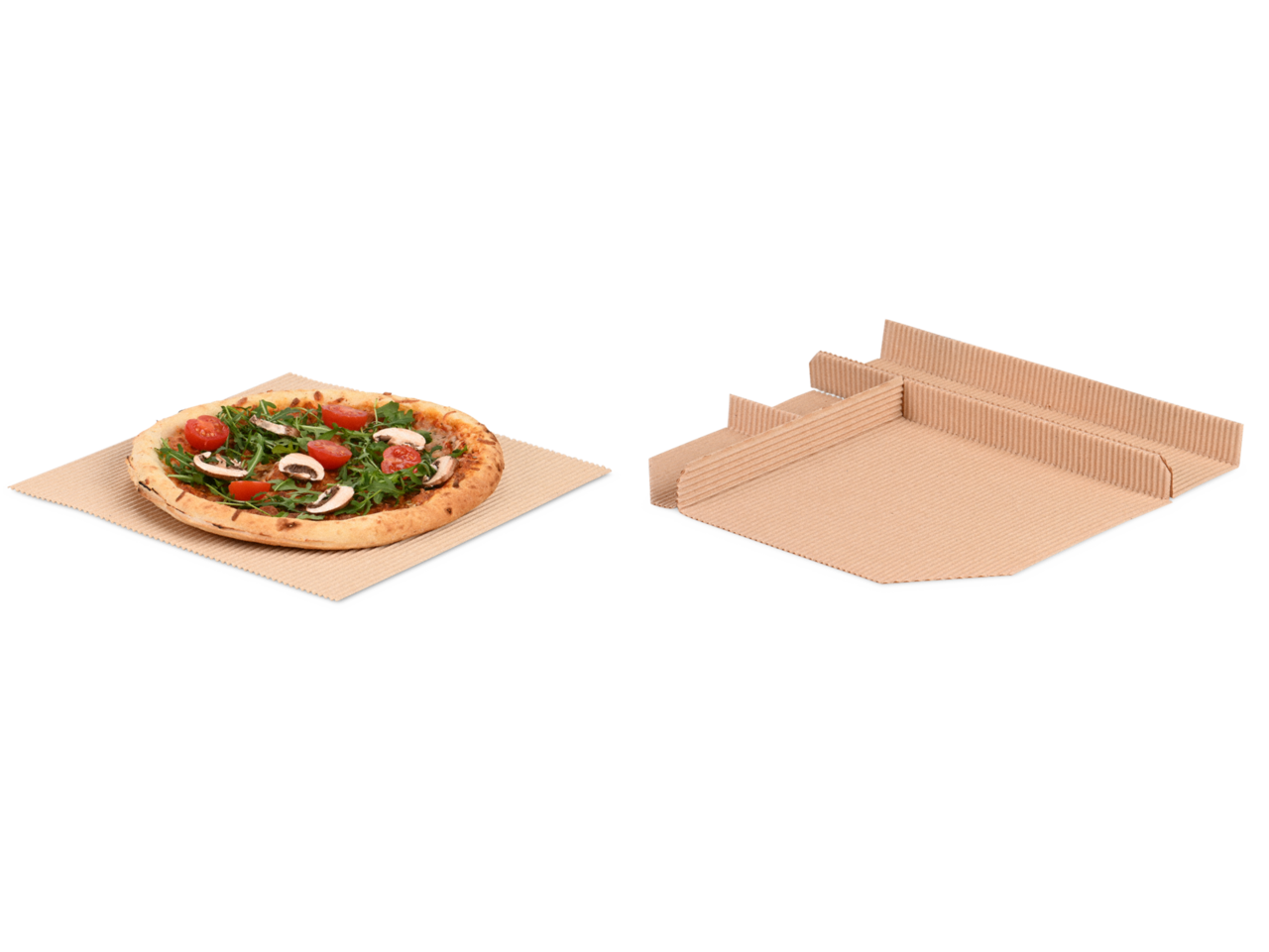 Insert en carton ondulé pour pizza