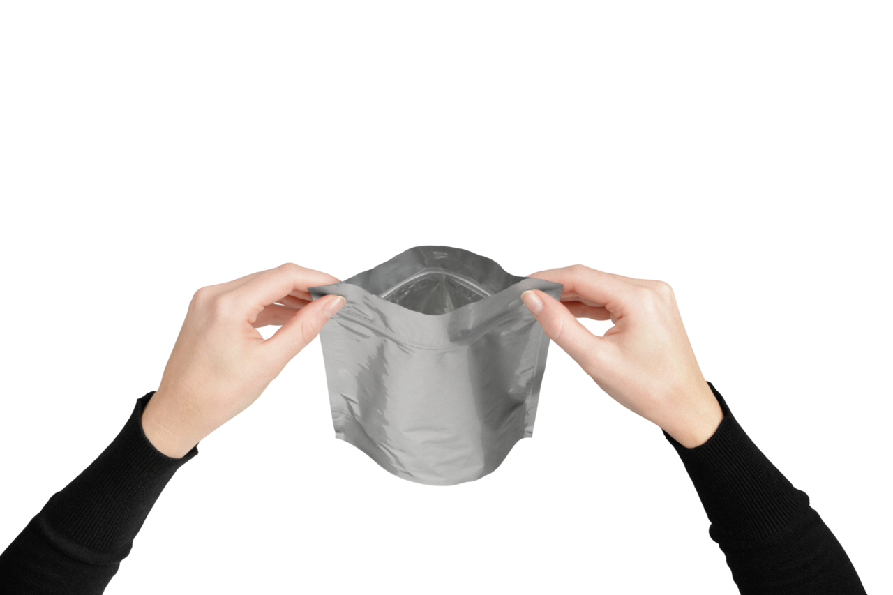 MECASEAL Sachet autoporteur brillant, protecteur des arômes