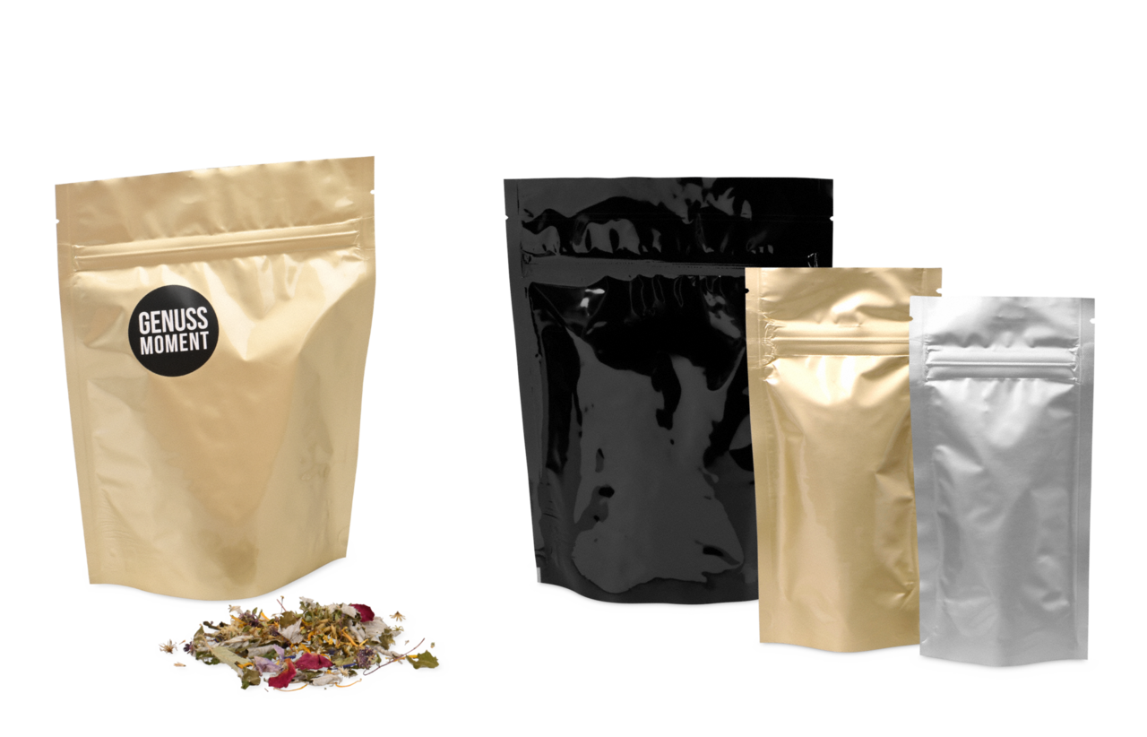 Sachet de protection spécial en film à couche d’étanchéité multicouche de haute qualité. Le sachet protège le produit de manière fiable et préserve sa fraîcheur ainsi que son arôme.