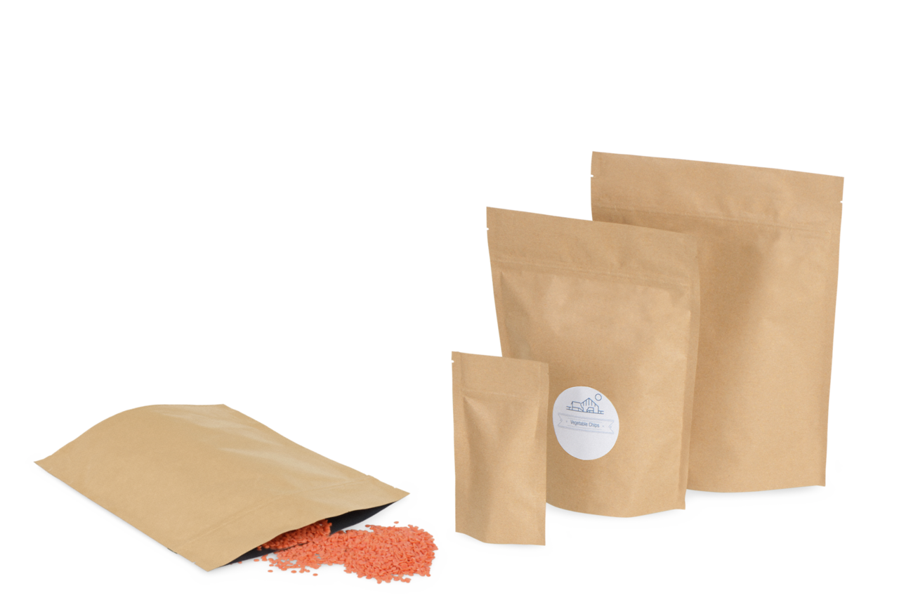 MECASEAL Sachet autoporteur en papier, protecteur des arômes