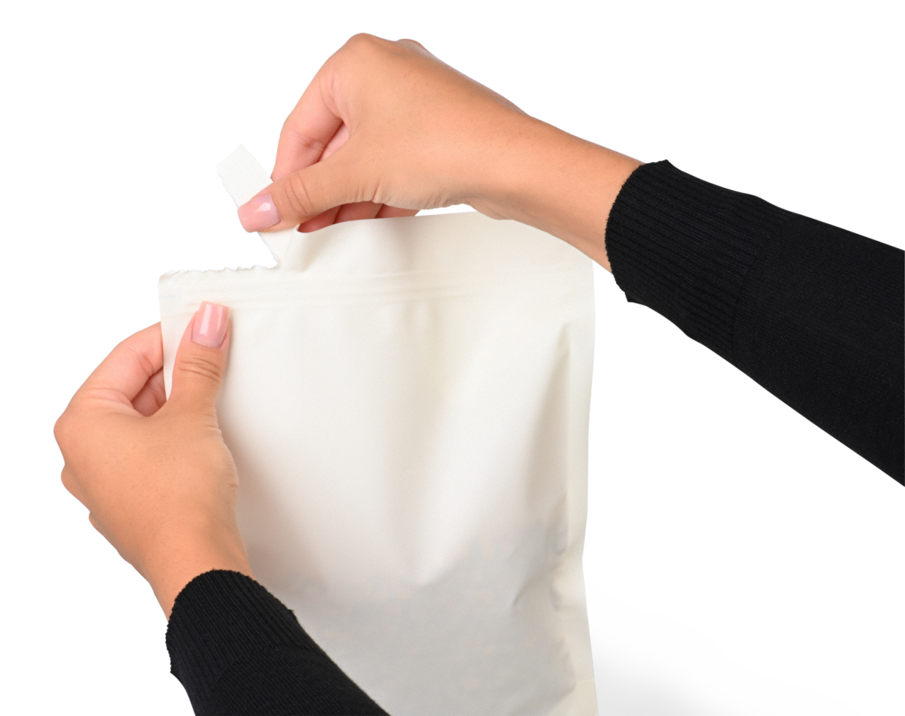 Doypack Sachet PE recyclable avec protecteur des arômes