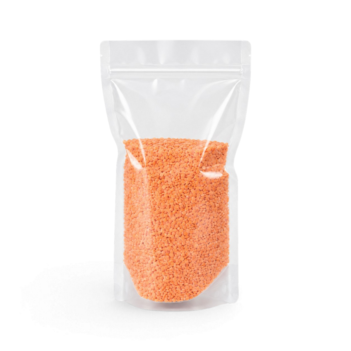 Sachet autoporteur transparent