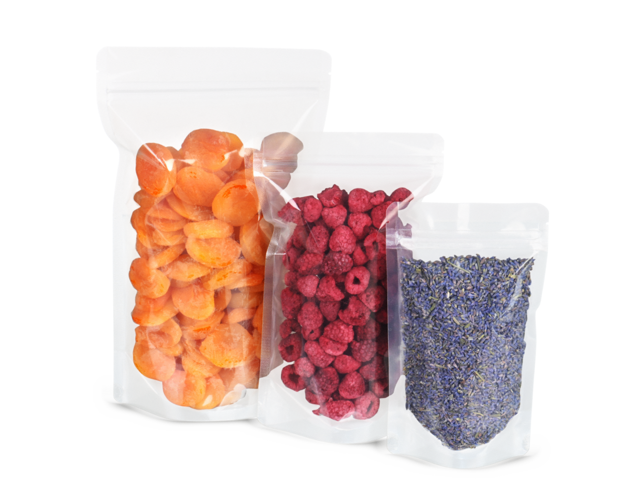 Sachet autoporteur transparent