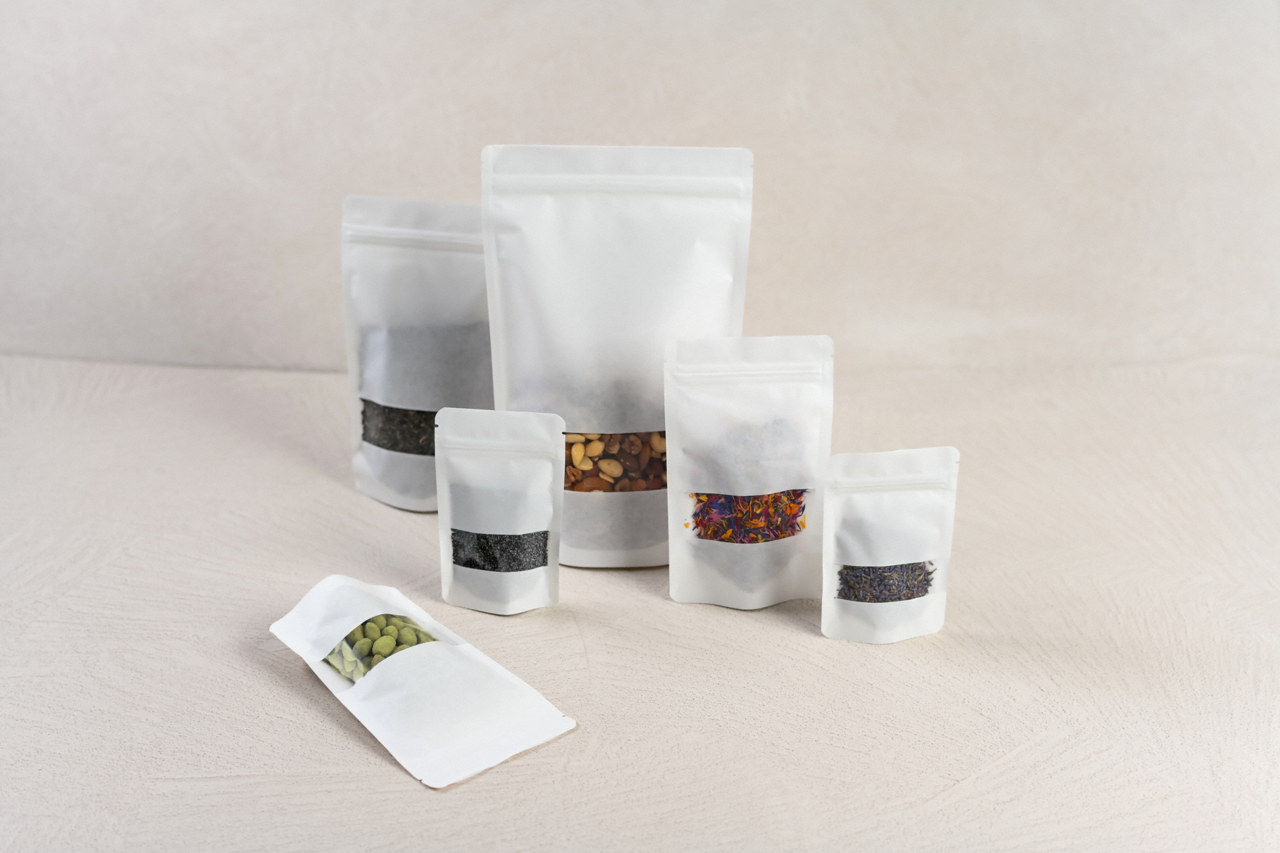 sachets à fond plat de qualité alimentaire