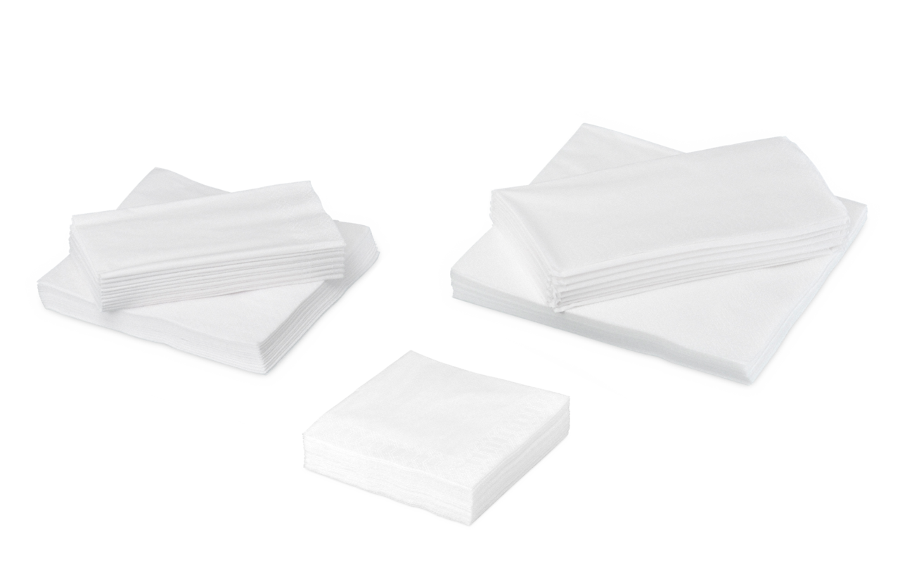 Serviette en ouate de cellulose blanche
