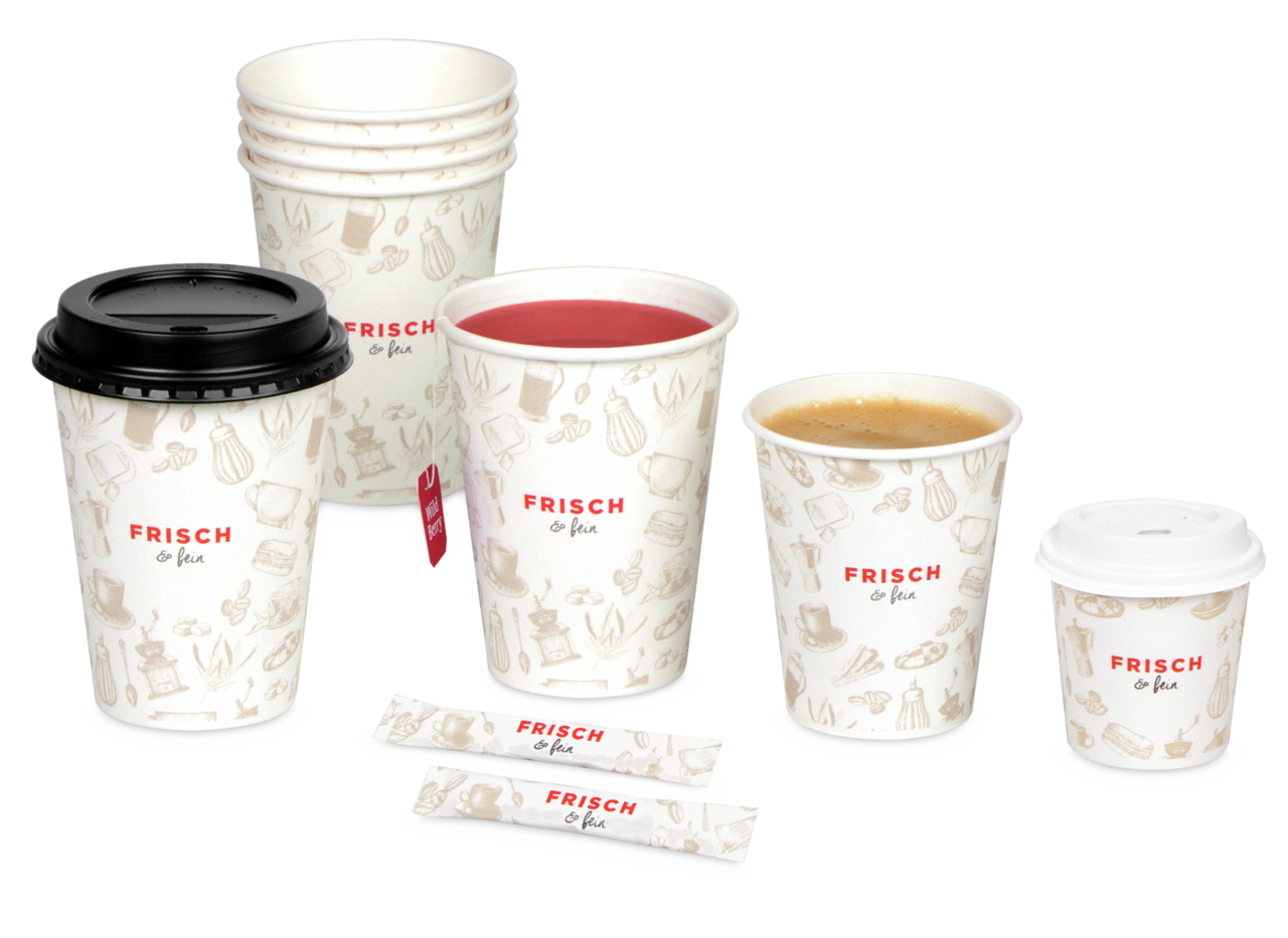 Des dosettes de sucre assorties de la gamme «FRISCH & fein» sont disponibles dans notre webshop.
