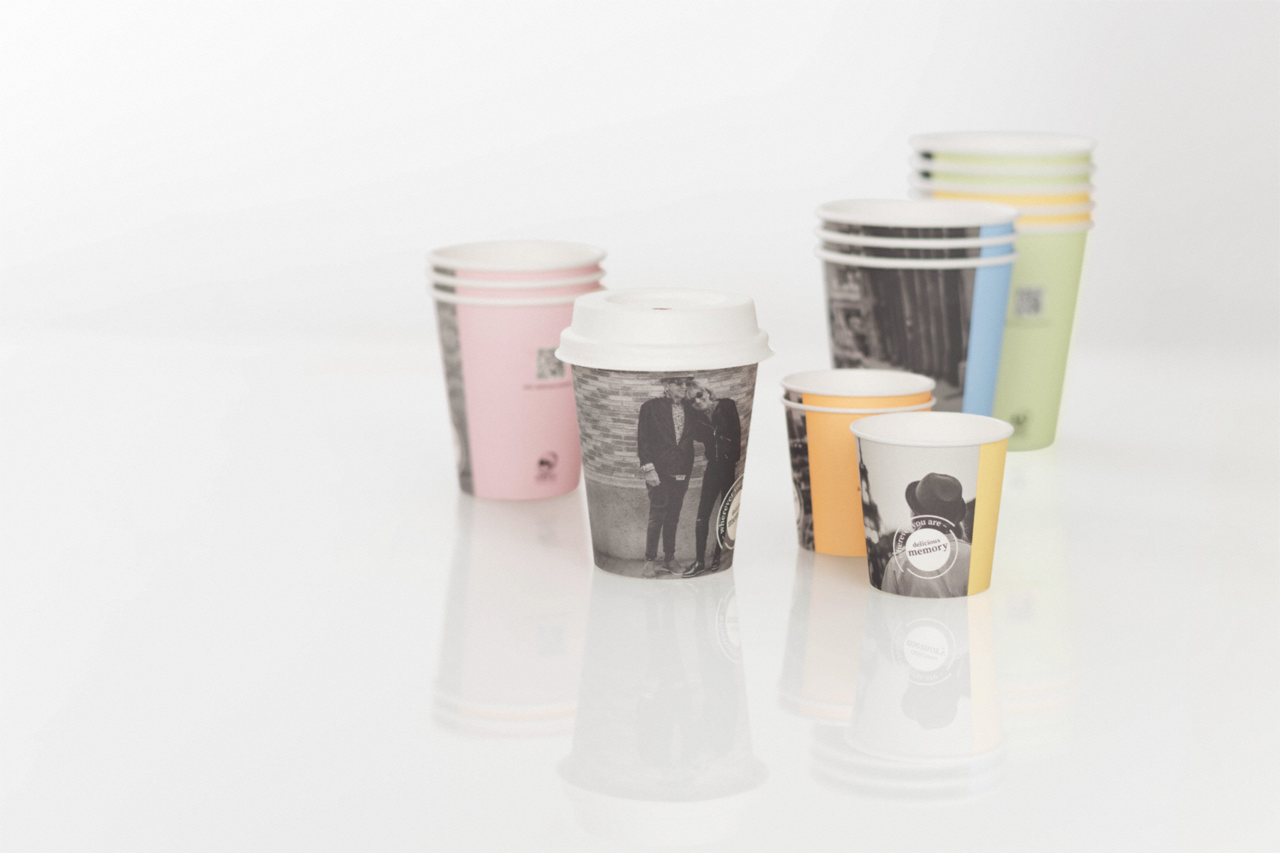 Gobelet pour boissons chaudes, couche PE «delicious memory»