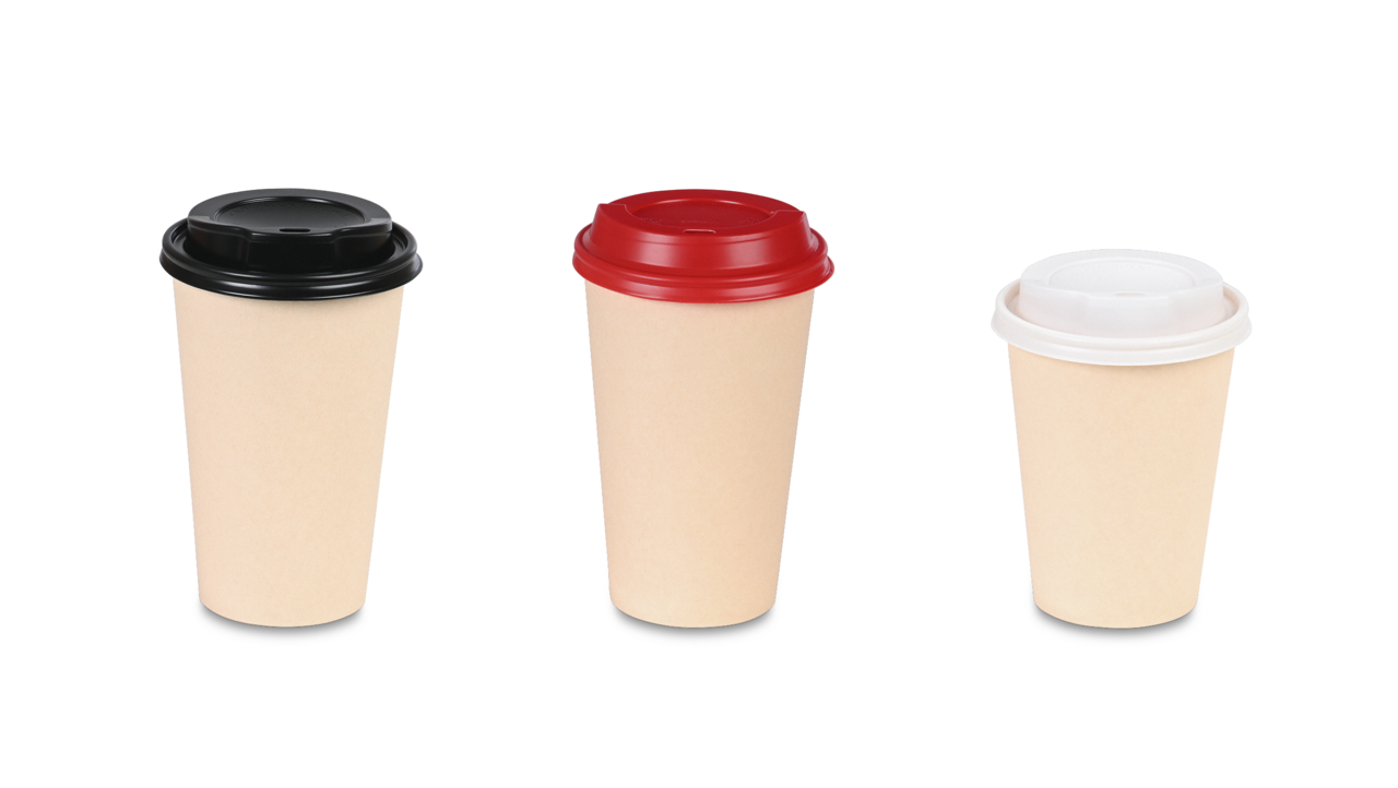 Couvercle pour gobelet à café to go en PS