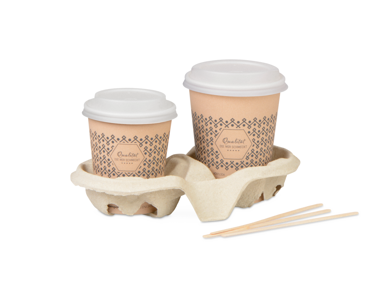 se combine parfaitement avec les gobelets pour boissons chaudes compostables en PLA