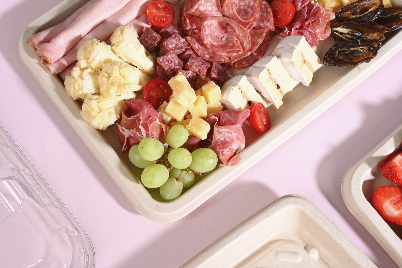 Plateau de service en bagasse