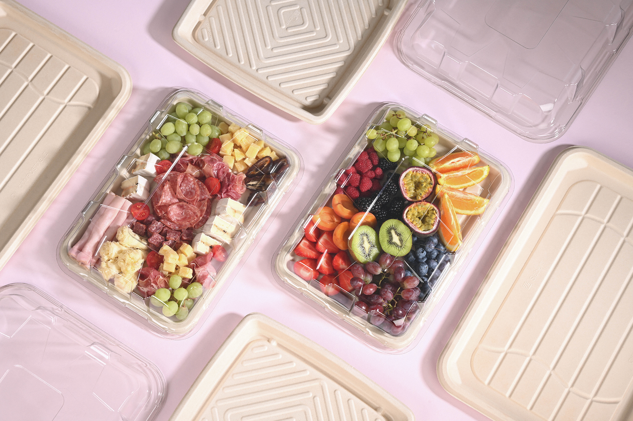 Plateau de service en bagasse