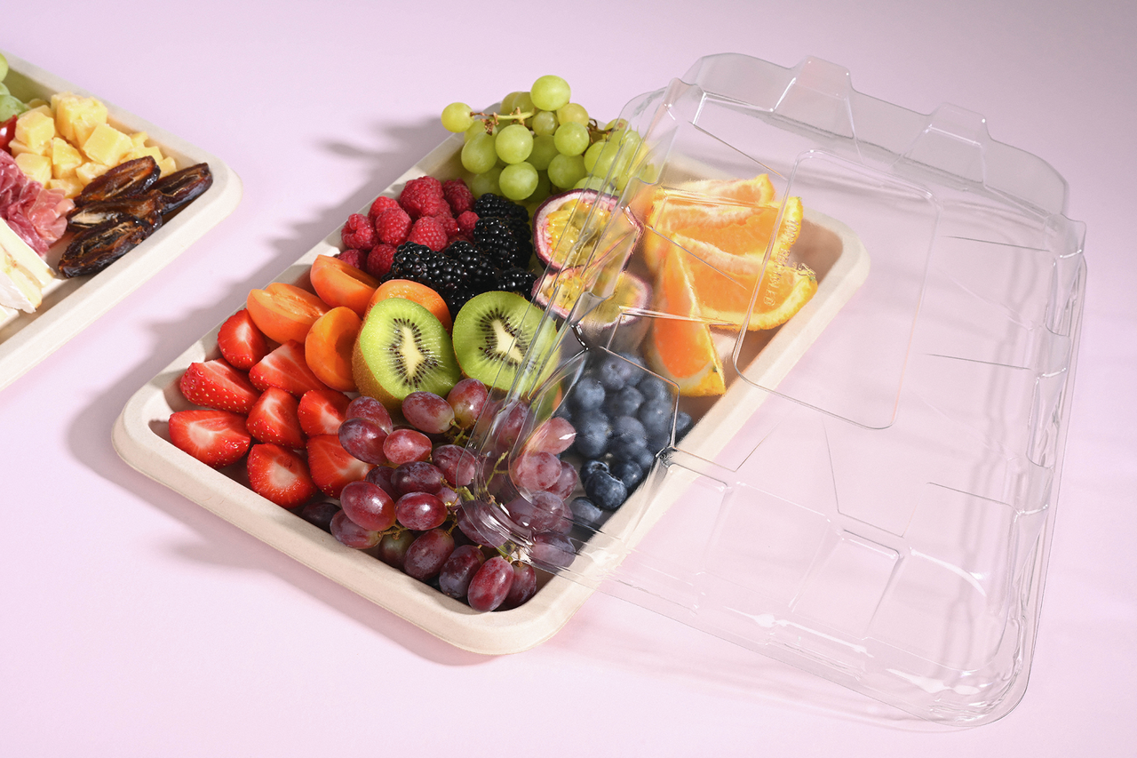 Plateau de service en bagasse