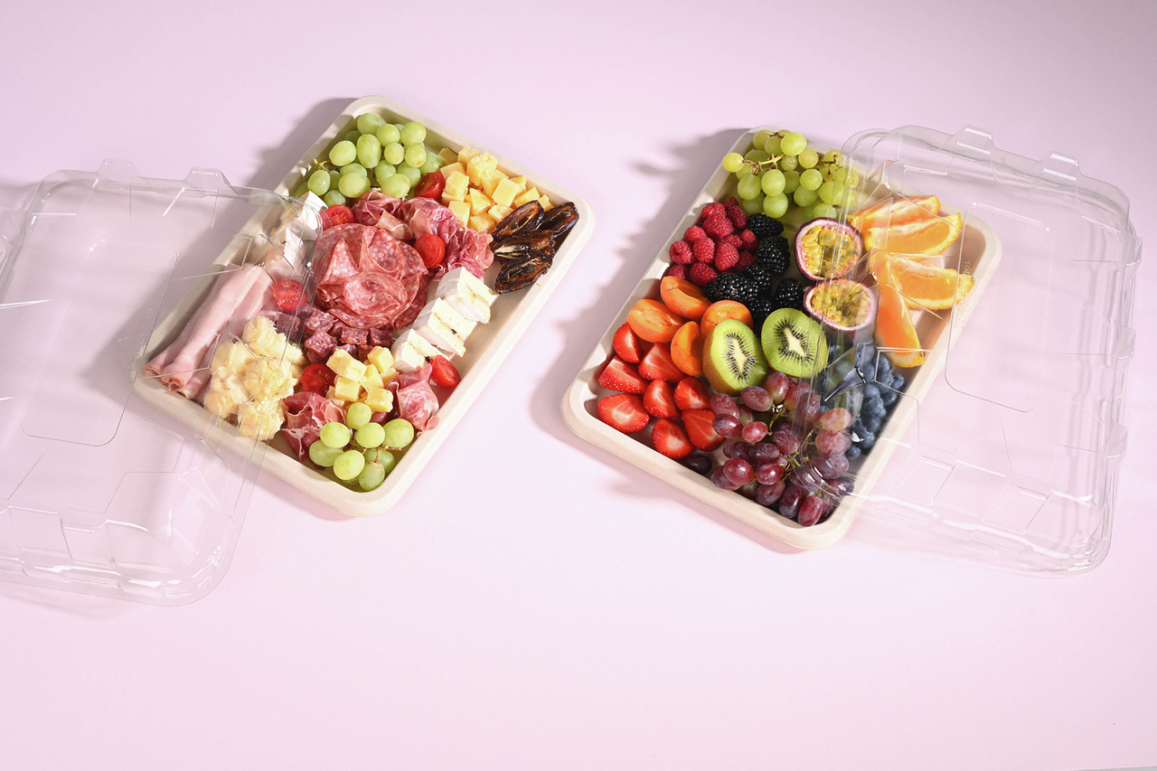 Plateau de service en bagasse