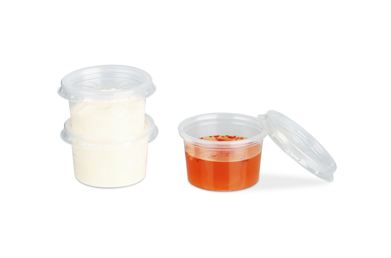 Pot à sauce et couvercle en PP