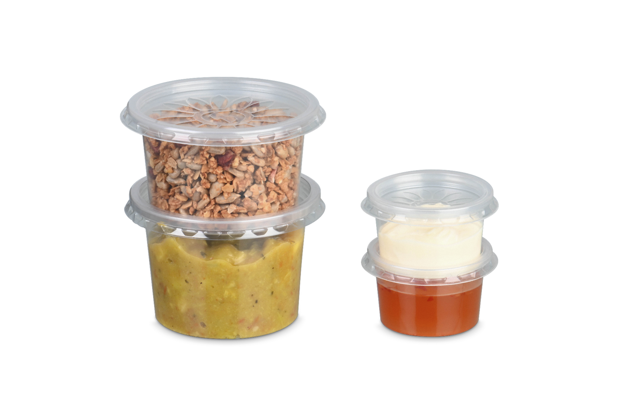 Pot à sauce et couvercle en PP