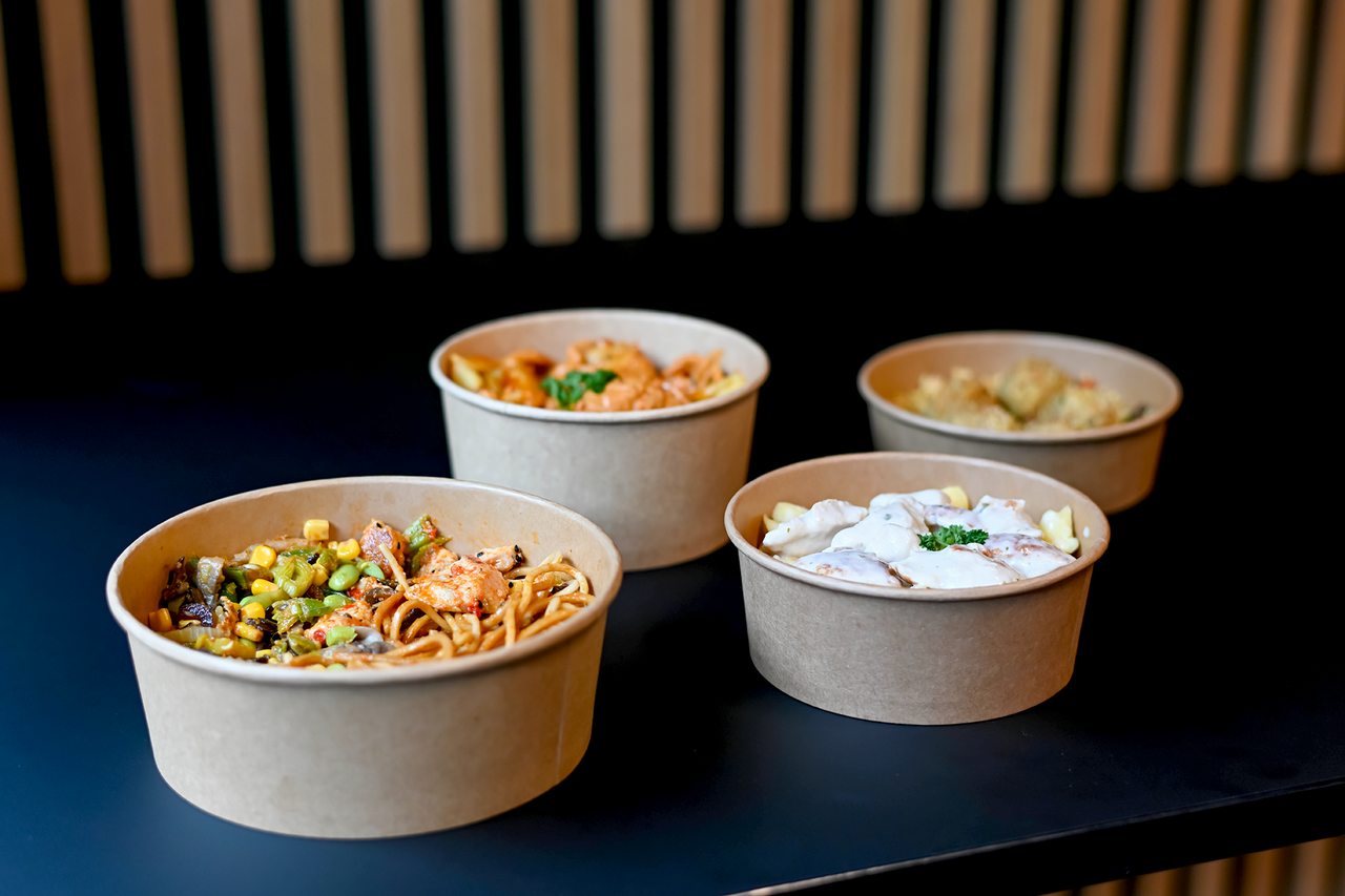 Barquette repas en carton  ronde