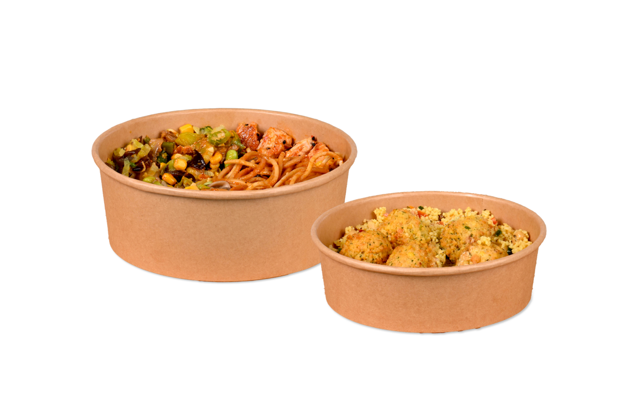 Barquette repas en carton  ronde