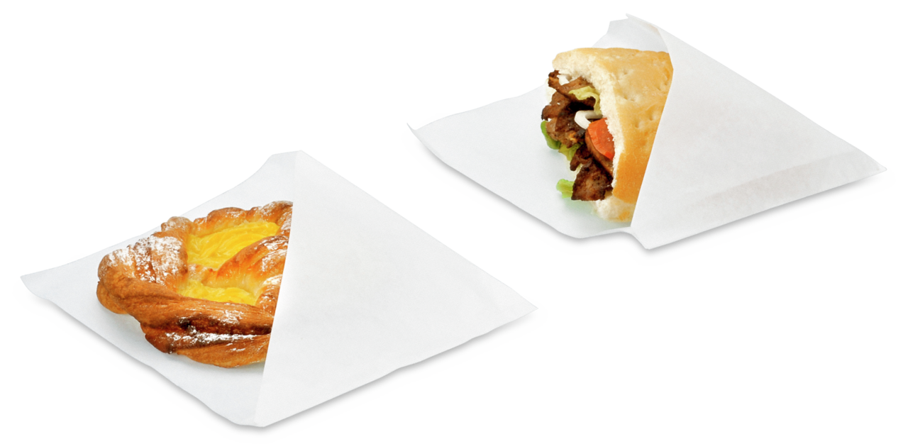Pochette à snack ouverte des 2 côtés